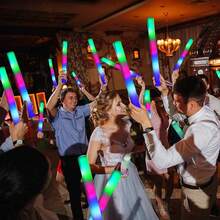 LED Foam Glow Sticks Party Packs - Multi-Color Flashing (Green/Blue/Red/Purple), Easy-Grip Design | Glowing Supplies For Christmas, New Year, Weddings, Carnivals & Concerts - Color - View 6