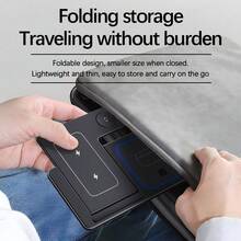 15W Foldable 3-In-1 Wireless Charging Station, Fast Charging Stand Compatible With IPhone 17/16/15/14/13/12/11, 9/8/7/6/5, And Pro - White - View 5