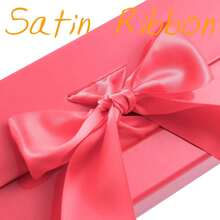 GRÜNE BOHNEN Große Geschenkbox mit Deckel für Geschenke 13x9,7x3,4 Zoll, rote magnetische Geschenkbox mit Schleife, Brautjungfernvorschlag Box (glänzend rot)