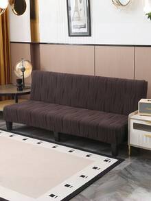 1pc Jacquard Solid Color Sofa Cover, Thick Fabric, With Elastic Band, Washable Protective Cover, Suitable For Pet Owners, Luxury Home/Office Furniture Decoration