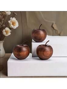 1/2pcs Elegant Apple Aroma Diffuser, Natural Saba Wood Apple Scent Diffuser, Suitable For Car And Home - Decorative Air Freshener, Fit For Vehicle And Indoor Space, Christmas Gift, Compact & Charming, Mini & Cute Home Decor Christmas Decorations Room Decor, Christmas Gifts