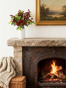 1/3/5 buc ramuri artificiale de ace de pin, decorațiuni de Crăciun cu ace de pin false, plante artificiale, decorațiuni de toamnă pentru decorarea de iarnă, vază de nuntă, decorare de dormitor pentru restaurant și acasă, accesorii pentru petrecere de ziua de naștere, decorare de grădină în aer liber, decorare de sărbători pentru camera de birou de acasă