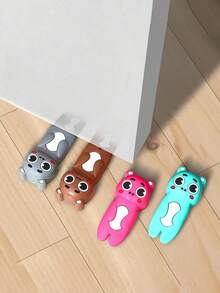 1 pezzo Paraurti in gomma con ventosa, protettore da parete autoadesivo, forte aspirazione, staffa antifurto silenziosa nascosta, materiale in gomma, miglioramento della casa, fermo porta, accessori di , fermo porta per porta a tempesta senza foratura, fermo porta in silicone creativo, fermo porta per casa