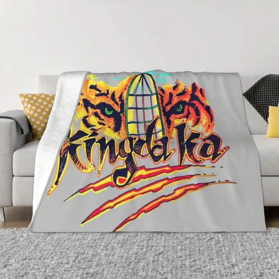 Kingda Ka Design Throw Blanket Valentine Gift Ideas For Winter Blankets - 黑色 - 查看 1