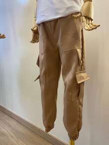 Tailored Cargo Jogger Pants – Style And Comfort For Modern Boys! - 鏽棕色 - 查看 2