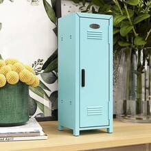 Caja de joyería tipo gabinete de almacenamiento mini, artesanía de pulverización de hierro para almacenar cosméticos, joyas, herramientas de belleza, adecuada como regalo de Navidad, Halloween