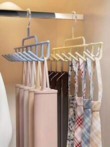 1pc Hat Storage Rack, Paired With Apricot And Gray, Space Saving Organic Wardrobe Hats - Can Hold Up To 8 Hats, Suitable For Multifunctional Vest Hat Storage Rack, Household Hook Hanging Hat Scarf Rack. It Is A Must-Have For Dormitories/Bedrooms, Can Save Space, And Is An Excellent Gift For Valentine's Day, Birthday, And Bathrobe Hooks