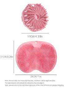 1 个全新多边形硅胶淋浴刷、擦洗刷、去角质擦洗刷、旋风淋浴刷、清洁刷