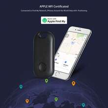Apple AirTag，带声音的蓝牙物品查找器，智能追踪器，GPS钥匙定位器，兼容“Apple Find My”平台，支持IOS，一键查找，远程精准追踪，持久电池，适用于老人、宠物、汽车、钥匙、包包等防丢失提醒追踪定位 - 彩色 - 查看 6