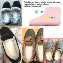 Plantillas de piel de oveja para mujeres y hombres, plantillas de lana gruesas y cálidas con forro de felpa esponjoso para zapatos, botas y pantuflas