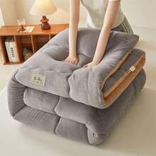 1pc Reversible Milk Fiber Warm Blanket, Soft And Skin-Friendly