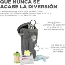 Juguete de peluche con rompecabezas Outward Hound Hide A Raccoon para perros - ColorG - Ver 3