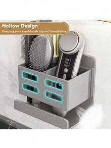 1 pieza Estantería de almacenamiento multifuncional para baño y cocina, montada en la pared sin necesidad de taladrar