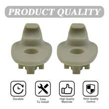 2 Piezas de Repuesto Soporte Sujetador de Visera para Je.ep Liberty/Nitro, Fácil Instalación, Resistente al Desgaste y Raspaduras, Plástico de Alta Calidad, Soporte Duradero para Visera de Auto, Accesorio Interior para Propietarios de Je.ep, Compatible con 1AR26BD1-AA, 1AR26BD1AA. - Beis - Ver 3