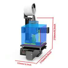 EasyThreed 迷你 3D 打印机 K10，趣味打印尺寸 100x100x100mm，兼容 PLA 或 TPU 1.75mm 耗材 - 黑色 - 查看 11