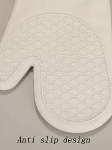 2 piezas Guantes de horno, guantes resistentes al calor de silicona antideslizante gruesa con forro de algodón largo para cocinar, hornear, herramientas de cocina antideslizantes, regalos festivos de cocina amigables para la organización del hogar y la cocina