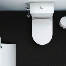 VINILMAX Piso Espiga Antiderrapante de 1.60 m x 3 m – Superficie Resistente y Antideslizante para Escaleras, Pasillos, Gimnasios, Bodegas, Estacionamientos, Transporte Público y Más – Fácil de Instalar y Duradero - Negro - Ver 11