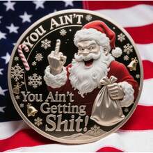 Novo Enfeite Acrílico Pendente de Árvore de Natal da Série Engraçada do Papai Noel