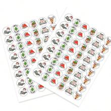 2 Sheets Of 96pcs Christmas Stickers, Package Sealing Stickers, Gift Bags, Merry Christmas Party Stickers