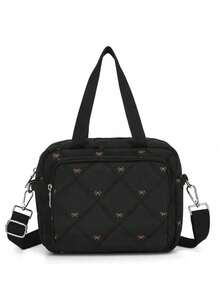 1pc INS Style Embroidered Mommy Bag, Small Handheld & Shoulder Strap Maternity Bag - Multicolor - View 16