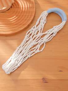 Sacs en maille tissés à la main, tasses à eau, sacs portables pour boissons, café, réutilisables, sacs pour bouteilles d'eau portables, sacs pour boissons, sacs portables, sacs en maille décoratifs, sacs de rangement décoratifs, convenant comme cadeaux artisanaux pour les amis, la famille et les camarades de classe, parfaits pour les plages, les pique-niques et les voyages - cadeaux décoratifs pour les amis, la famille et les camarades de classe, articles essentiels pour les pique-niques, artisanat artistique