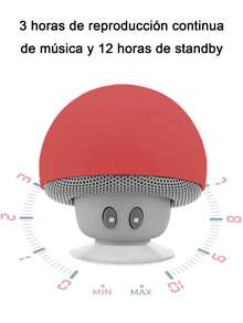1pc Mini Altavoz Bluetooth Mushroom,Altavoz varillas Portátil con Cabeza de Hongo Tierno,Mini Altavoz Inteligente Portátil Creativo,Puede Usarse como Soporte para Teléfono Móvil, Pequeño y Delicado, Anticaídas, Ventosa de Excelente Sujeción, Altavoz Mini Cabeza de Hongo de Dibujos Animados. - Unitalla - Ver 10