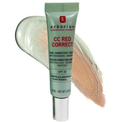  Erborian 新款积雪草 CC 霜（绿色），中和泛红，舒缓肌肤，质地轻盈，完美妆前乳，韩国护肤品