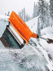 Conjunto de raspador de gelo e escova 5 em 1, ferramenta de degelo para limpeza de estradas, áreas externas e jardins, ferramenta de capina para bordas de gramado, ferramenta de capina de pistas, adequada para remoção de neve, capina, Natal, Ação de Graças, festivais e o melhor presente para a família