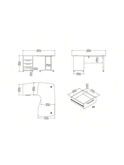 Dmora Desks Workstations view 3