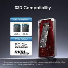 USB4 V2 PCle Gen4 NVMe Hard Drive Case,Powered By JHL9480 Chip,With A Read Speed Of 6000+MB/S And A Write Speed Of 5000+MB/S,Built-In Heat Sink,Plug And Play Compatible With Thunderbolt 4/5 And USB4 V2 Interfaces,Suitable For M4/M3/M2 Apple Computers