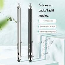 M TK MOVETECK Stylus Pen, Lápiz Capacitivo Universal 3 en 1, con Bolígrafo, Disco Capacitivo preciso y Punta, para Todas Las Pantallas táctiles capacitivas teléfonos celulares, tabletas, portátiles 0953899&0953890 - 2 piezas - Ver 8
