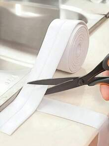 Herramienta desodorizante para baño - Cinta selladora autoadhesiva para baño y cocina, cinta selladora para bañera y pared, relleno de calafateo, cinta selladora, protector de borde para lavabo, baño, inodoro, bañera, piso, pared, accesorios y decoración para el baño, artículos esenciales para el hogar