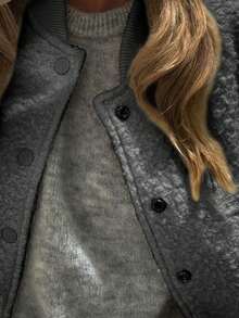 Vaiaye Women's Winter Fashion Elegant Solid Color Woven Long Sleeve Jacket, Suitable For Autumn And Winter, Thanksgiving And Christmas