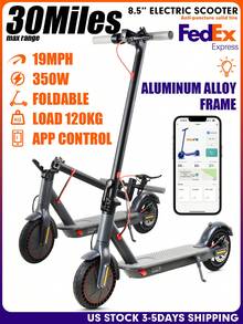 Mankeel 350W Foldable Electric Scooter For Adults & Teen, 8.5" Anti-Skid Tires, 19 MPH Max Speed, 22 Mile Range, Dual Braking,  E-Scooter With App Control For Urban & Outdoor Commutes, Women's Day Gift - US A Type Plug(110-127V) - View 13