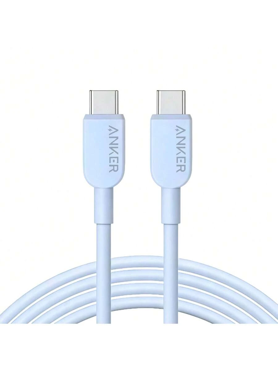 anker A81E USB-C Data Cable, Durable Braided Material, Supports 100W PD Fast Charging, High-Speed Data Transmission, Suitable For Charging A Variety Of Electronic Products, Stable Charging And Transmission Performance, Blue - Blue - View 1