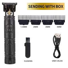 OBOVAY Portable Retro Carved Electric Shaver, USB Charging Travel Trimmer, Small And Convenient, With USB Charging Cable, Lithium Rechargeable Battery 300mAh, For Travel