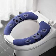 All-Season Toilet Seat Cover, Vibrant Colors, Suitable For Home Use, Insulates Against Cold, Washable And Convenient