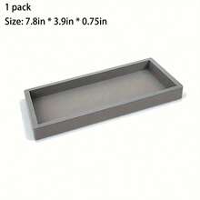 方形硅胶香薰托盘浴室无孔梳妆台大理石洗漱台桌面收纳浴室配件浴室工具