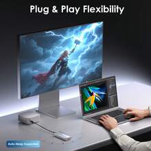 USB4 V2 PCle Gen4 NVMe Hard Drive Case,Powered By JHL9480 Chip,With A Read Speed Of 6000+MB/S And A Write Speed Of 5000+MB/S,Built-In Heat Sink,Plug And Play Compatible With Thunderbolt 4/5 And USB4 V2 Interfaces,Suitable For M4/M3/M2 Apple Computers