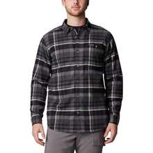 Columbia Pitchstone Heavyweight Flannel II Long Sleeve Shirt - Men's |  | Men Outdoor Hoodies & Sweatshirts - 黑色多格子 - 查看 1