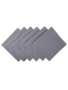 6pcs Square Soft & Durable Dinner Napkins, Washable Crinkle Cloth Napkins Suitable For Home Events, Parties, Weddings Decoration