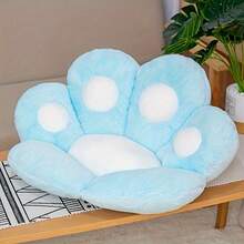 1pc Cartoon Bear Paw Half Wrap Around Cushion, Office Seat Cushion, Cat Paw Cushion, Home Decor, Christmas Decor Holiday Cushions Cushions For The Home