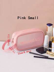 Trousse de maquillage portable de grande capacité, trousse de rangement à la mode pour cosmétiques de voyage, nouveauté 2025