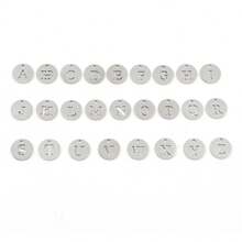 1 pieza Nuevo collar clásico con 26 iniciales y cierre de perlas imitación de 6 mm para hombres