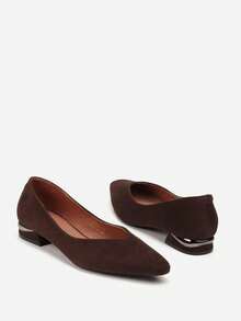 Women's Elegant Pointed Toe High Heels, Suitable For Daily Commute - Brown - View 6