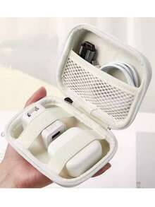 Bolsa de Armazenamento Pequena para Câmera, Bolsa de Armazenamento de Cabo de Dados, Bolsa Organizadora de Cabos de Dados para Viagem e Negócios, Adequada para Organizar Cabos de Dados e Leitores de Cartão