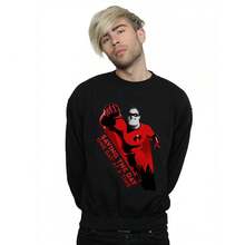 Disney Mens The Incredibles Saving The Day Sweatshirt (Black)