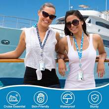 Bộ 2 dây đeo thẻ du lịch bằng đá cẩm thạch Phụ kiện phải có cho thẻ tàu Cuộn huy hiệu có thể thu vào chịu lực cao với giá đỡ huy hiệu ID có kẹp cuộn huy hiệu cho thẻ ID Giá đỡ huy hiệu Dây đeo thẻ du lịch cho thẻ tàu - Nhiều màu - Xem 6