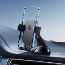 1 件车载仪表盘手机支架，新型紧凑便捷的重力安装稳定手机支架（随机发送 2 种面板设计） - 黑色 - 查看 9