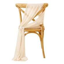 2/4/6/10 buc. Huse de scaun din șifon, 20 * 275 cm / 7,8 * 108 in, nuntă, Crăciun, decorațiuni de Ziua Îndrăgostiților, huse transparente pentru spate de scaun din organza pentru petrecere, eveniment, hotel, sufragerie, ziua de naștere, petrecere pentru copii, picnic